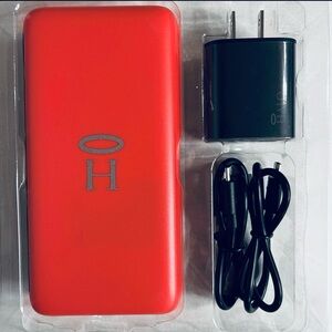 HALO RapidPack 10k Device Charger + USB-A Lightning Cord ~ NIB~ Coral-Pink